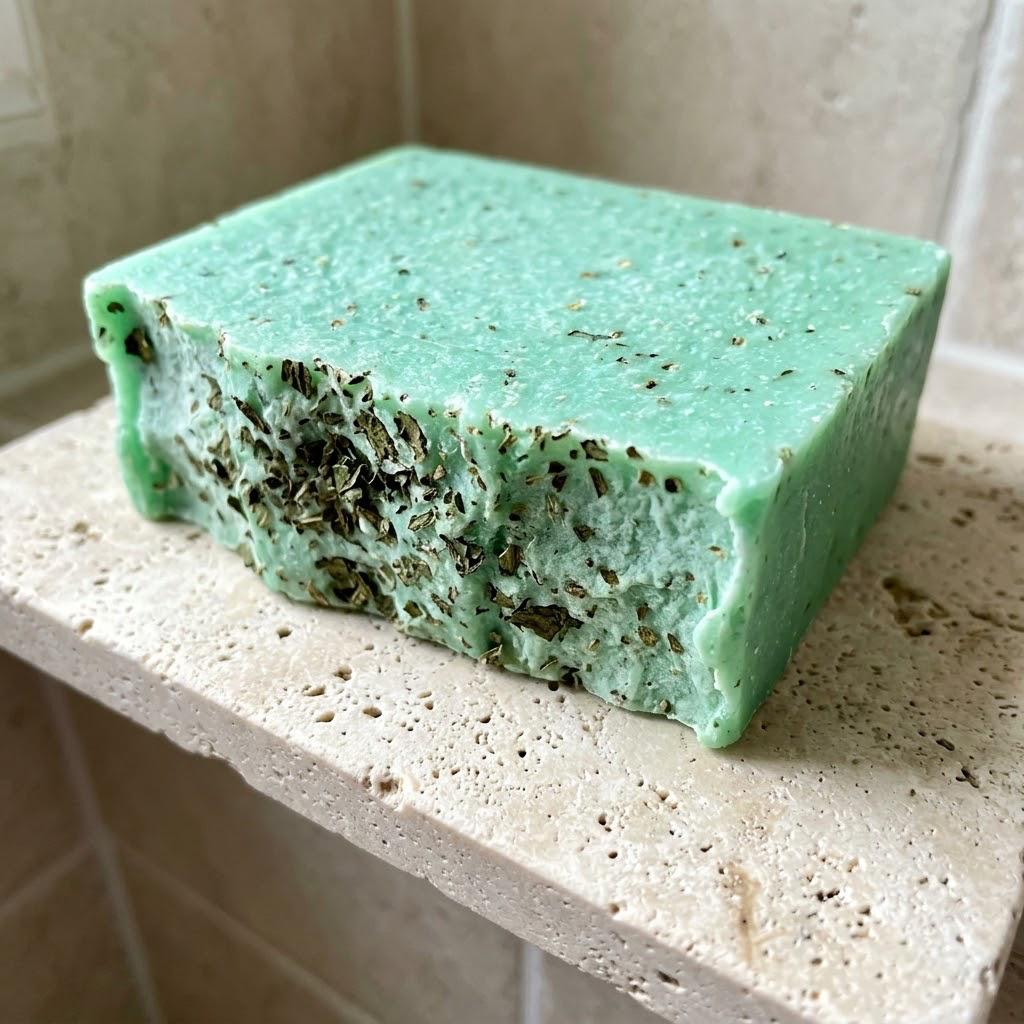 Le Savon Tonifiant : Menthe, Énergie & Soin Corporel (200g)